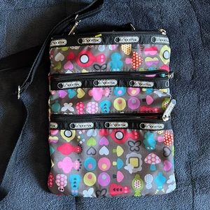 LeSportsac Kasey Crossbody Mushroom Butterfly Bag
